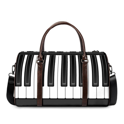 Piano Keyboard Print Duffle Bag