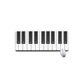 Piano Keyboard Print Extended Mouse Pad