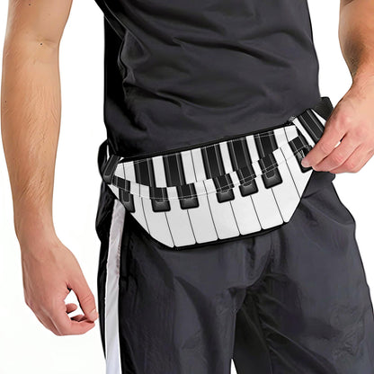Piano Keyboard Print Fanny Pack
