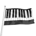 Piano Keyboard Print Flag