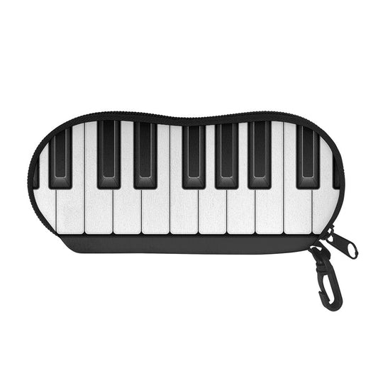 Piano Keyboard Print Glasses Case
