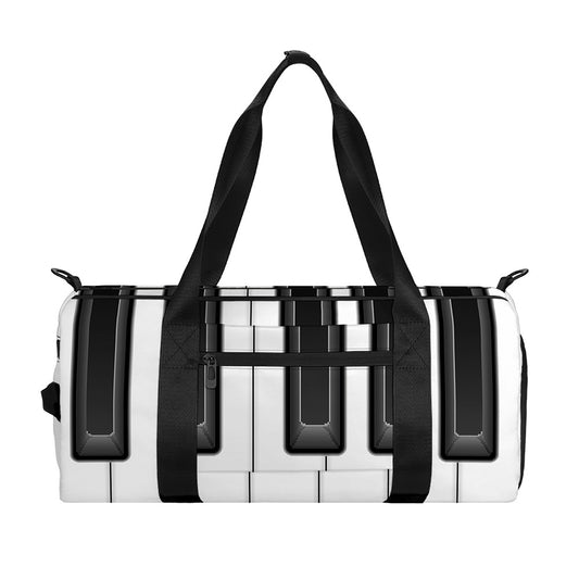 Piano Keyboard Print Gym Bag