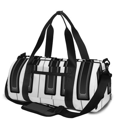 Piano Keyboard Print Gym Bag