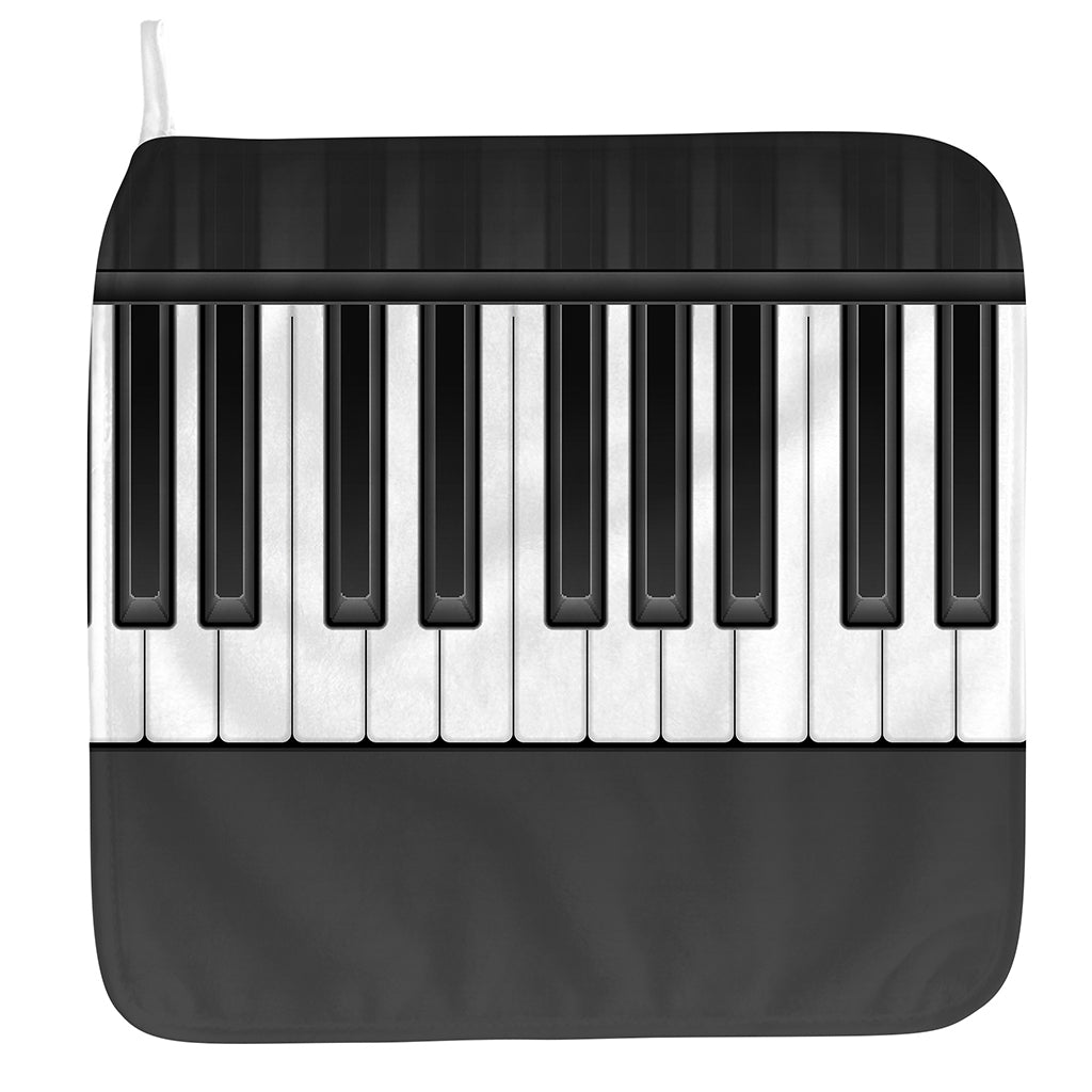 Piano Keyboard Print Hand Towel