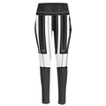 Piano Keyboard Print High-Waisted Pocket Leggings