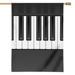 Piano Keyboard Print House Flag