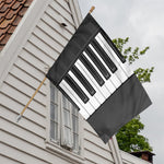 Piano Keyboard Print House Flag