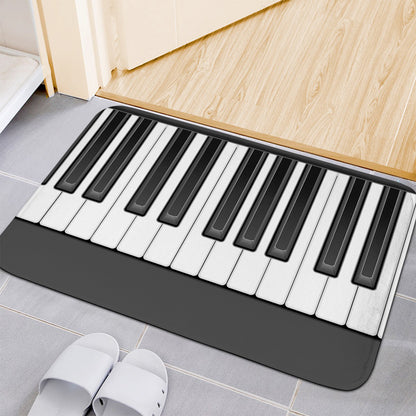 Piano Keyboard Print Indoor Door Mat