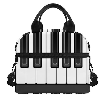 Piano Keyboard Print Insulated Lunch Bag