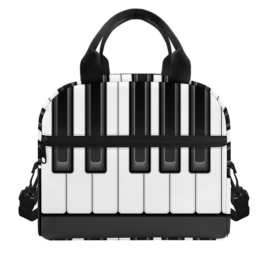 Piano Keyboard Print Insulated Lunch Bag