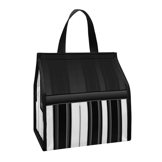 Piano Keyboard Print Insulated Lunch Tote