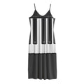 Piano Keyboard Print Jersey Midi Cami Dress
