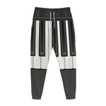 Piano Keyboard Print Jogger Pants