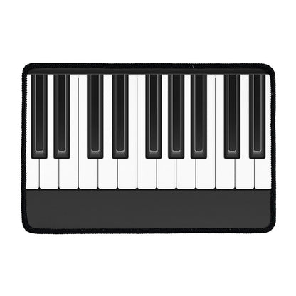 Piano Keyboard Print Kitchen Mat
