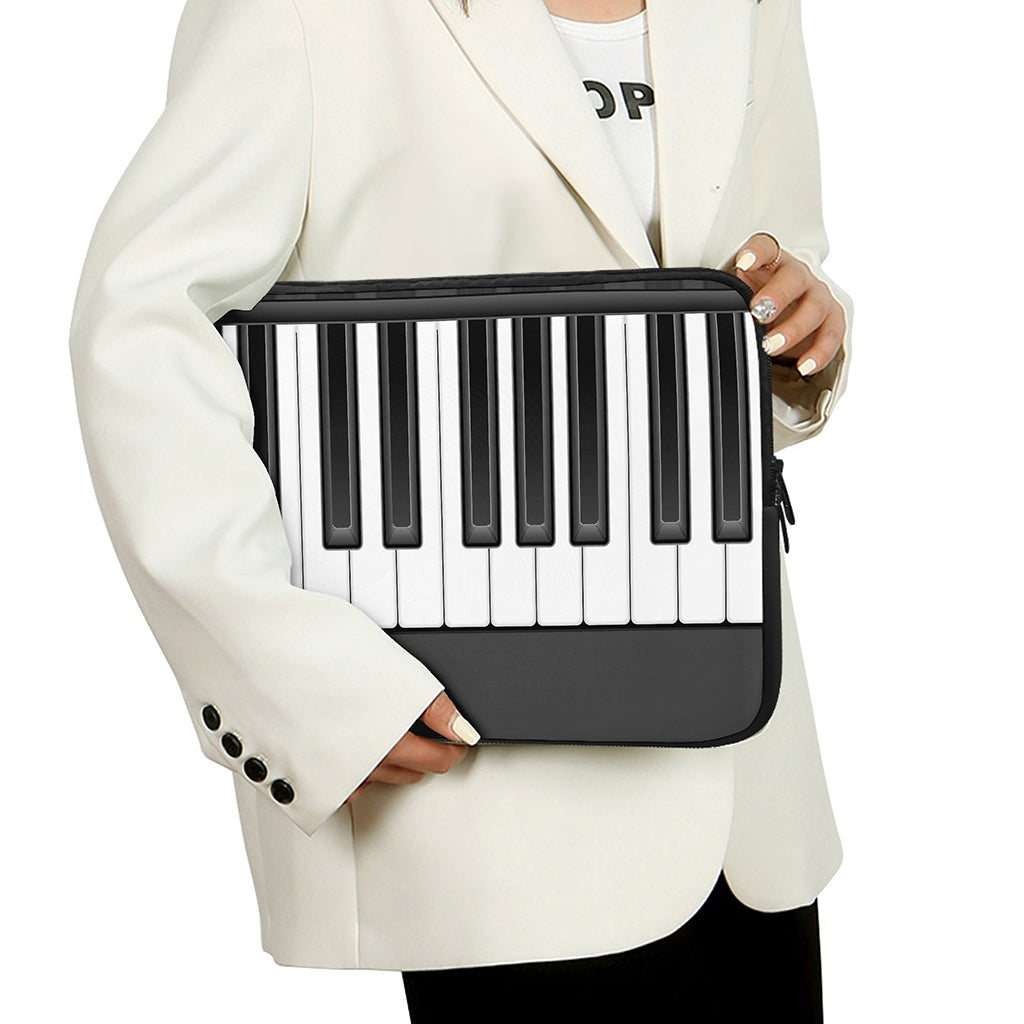 Piano Keyboard Print Laptop Sleeve