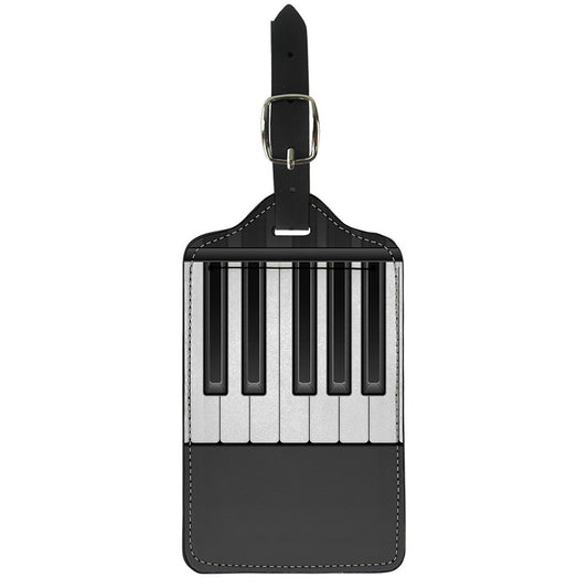 Piano Keyboard Print Luggage Tag