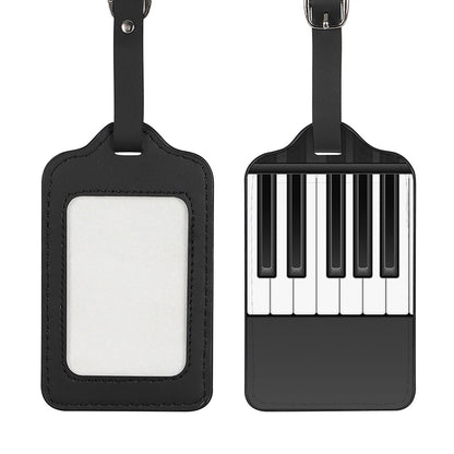 Piano Keyboard Print Luggage Tag