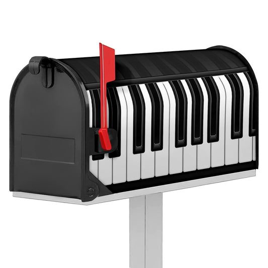 Piano Keyboard Print Mailbox Cover