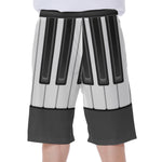 Piano Keyboard Print Men's Beach Shorts