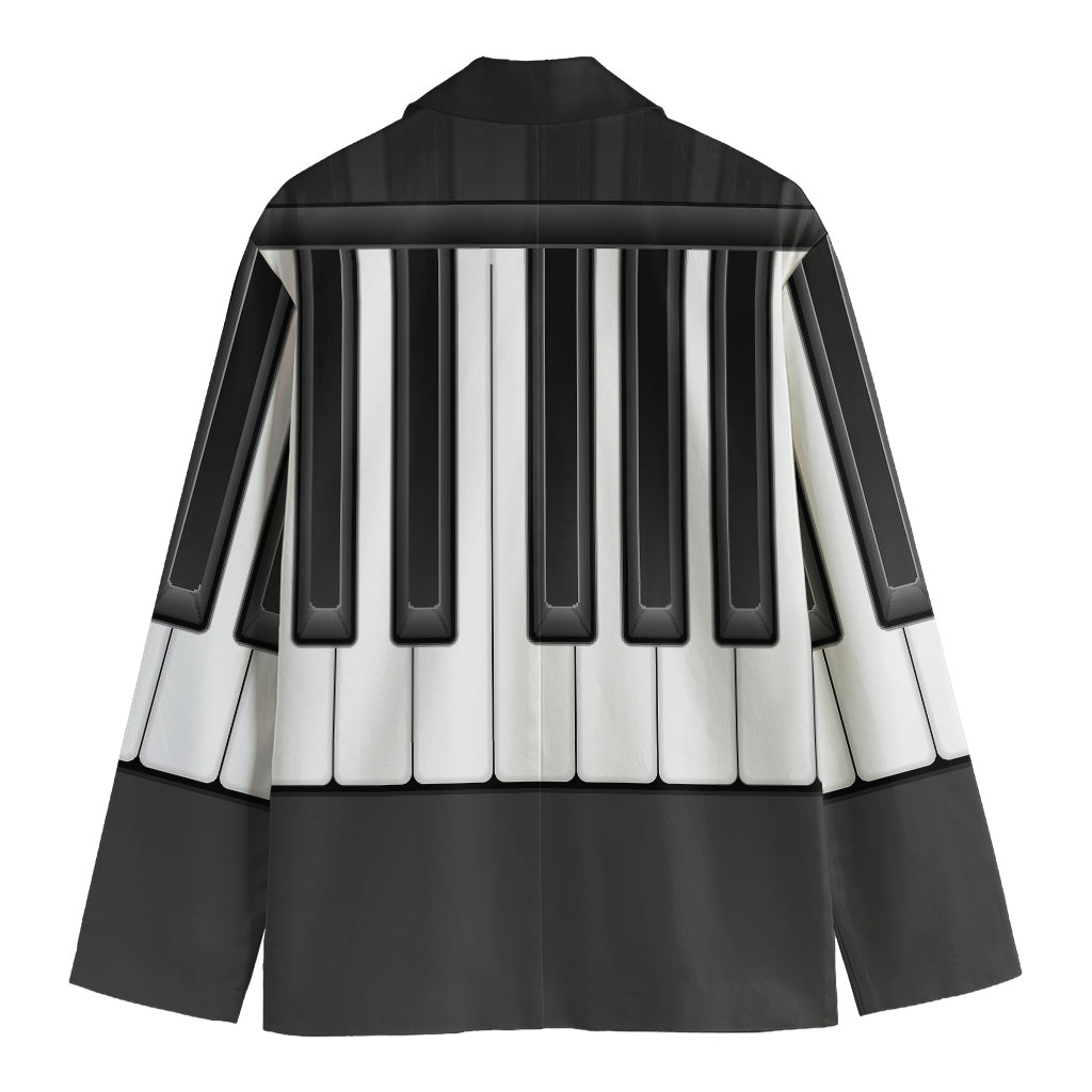 Piano Keyboard Print Men's Blazer