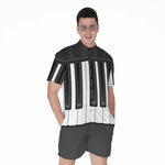 Piano Keyboard Print Men's Rompers