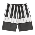 Piano Keyboard Print Men's Swim Trunks
