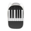 Piano Keyboard Print Mesh Laundry Hamper
