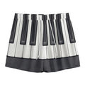 Piano Keyboard Print Mesh Shorts