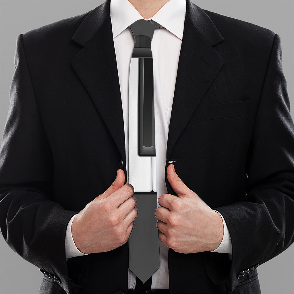 Piano Keyboard Print Necktie