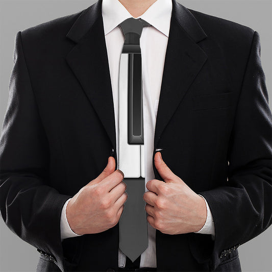 Piano Keyboard Print Necktie