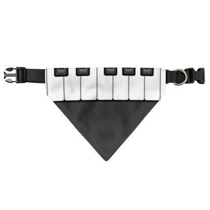 Piano Keyboard Print Over The Collar Dog Bandana