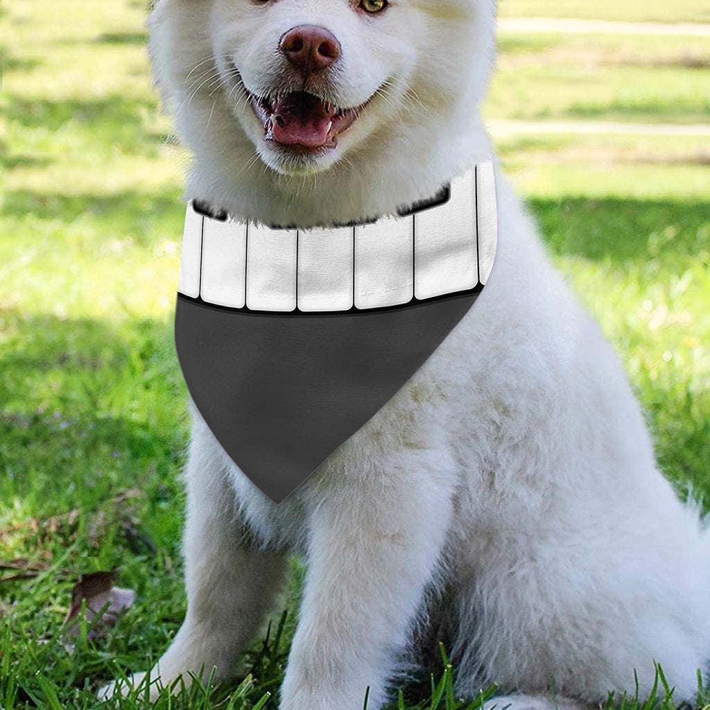 Piano Keyboard Print Over The Collar Dog Bandana