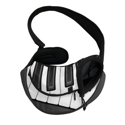 Piano Keyboard Print Pet Sling Carrier