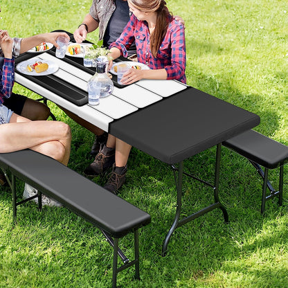 Piano Keyboard Print Picnic Table Cover