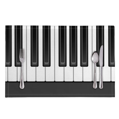 Piano Keyboard Print Placemat