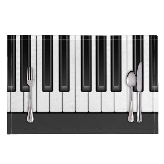 Piano Keyboard Print Placemat