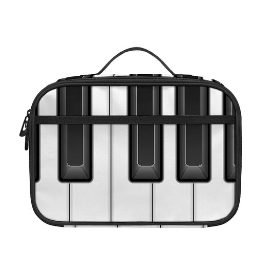 Piano Keyboard Print Portable Lunch Bag
