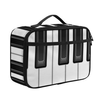 Piano Keyboard Print Portable Lunch Bag