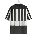 Piano Keyboard Print Rayon Hawaiian Shirt