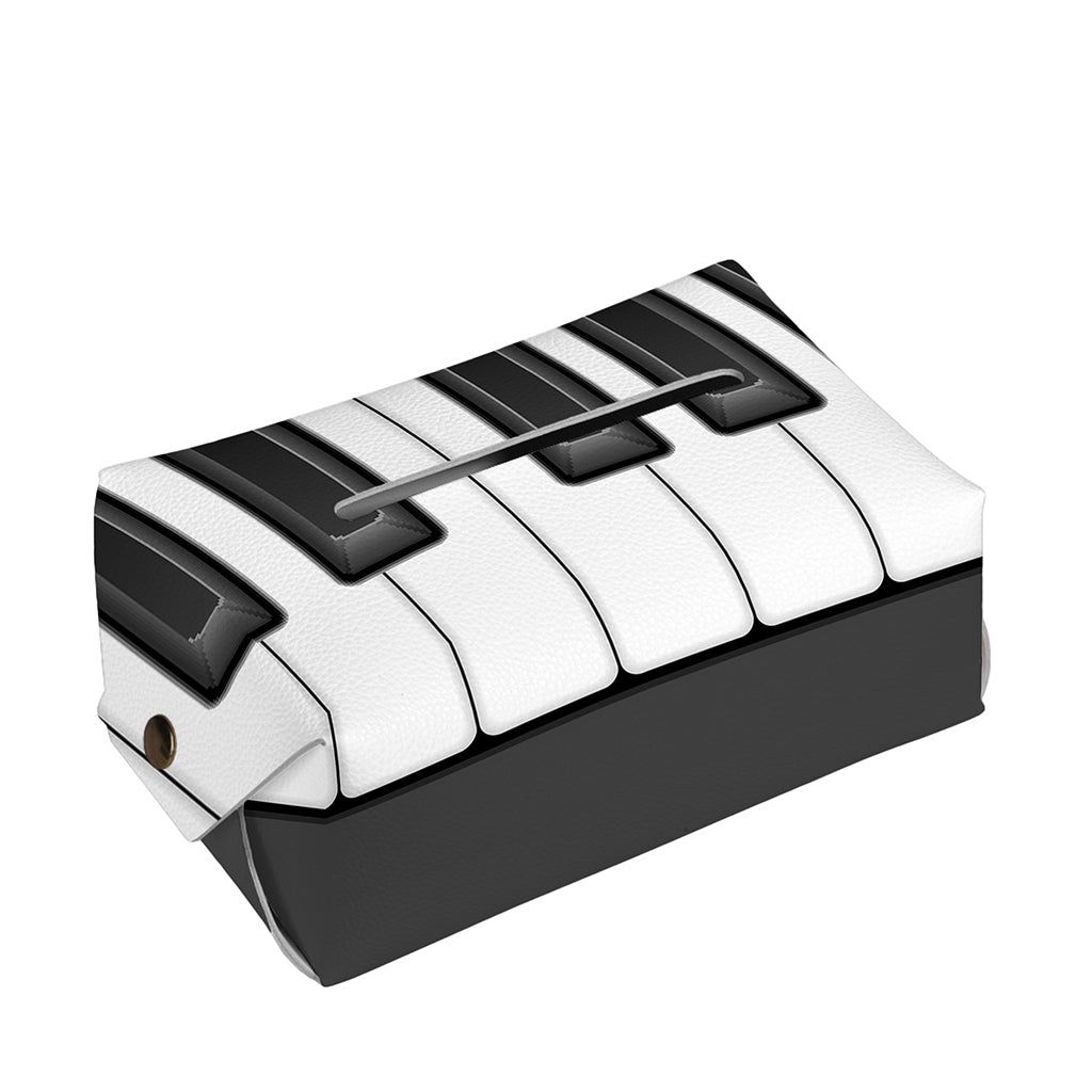 Piano Keyboard Print Rectangle Tissue Box Cover