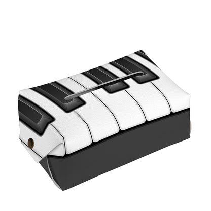 Piano Keyboard Print Rectangle Tissue Box Cover