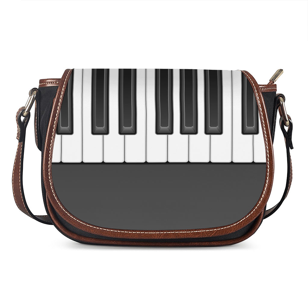 Piano Keyboard Print Saddle Bag