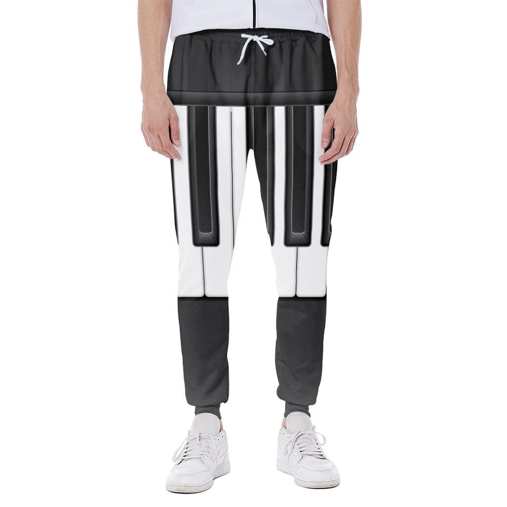 Piano Keyboard Print Scuba Joggers