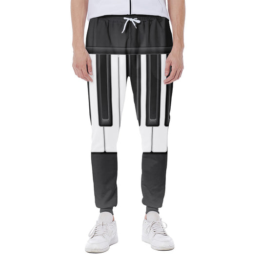 Piano Keyboard Print Scuba Joggers