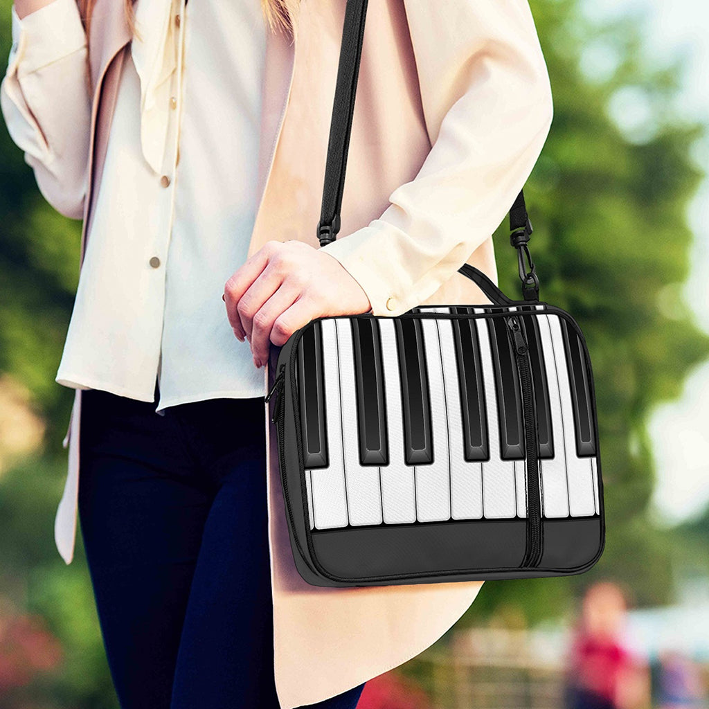 Piano Keyboard Print Shoulder Strap Bible Bag