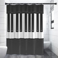Piano Keyboard Print Shower Curtain