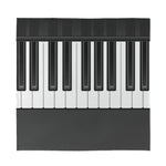 Piano Keyboard Print Silk Bandana