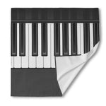 Piano Keyboard Print Silk Bandana