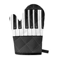 Piano Keyboard Print Single Oven Mitt