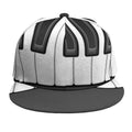 Piano Keyboard Print Snapback Cap